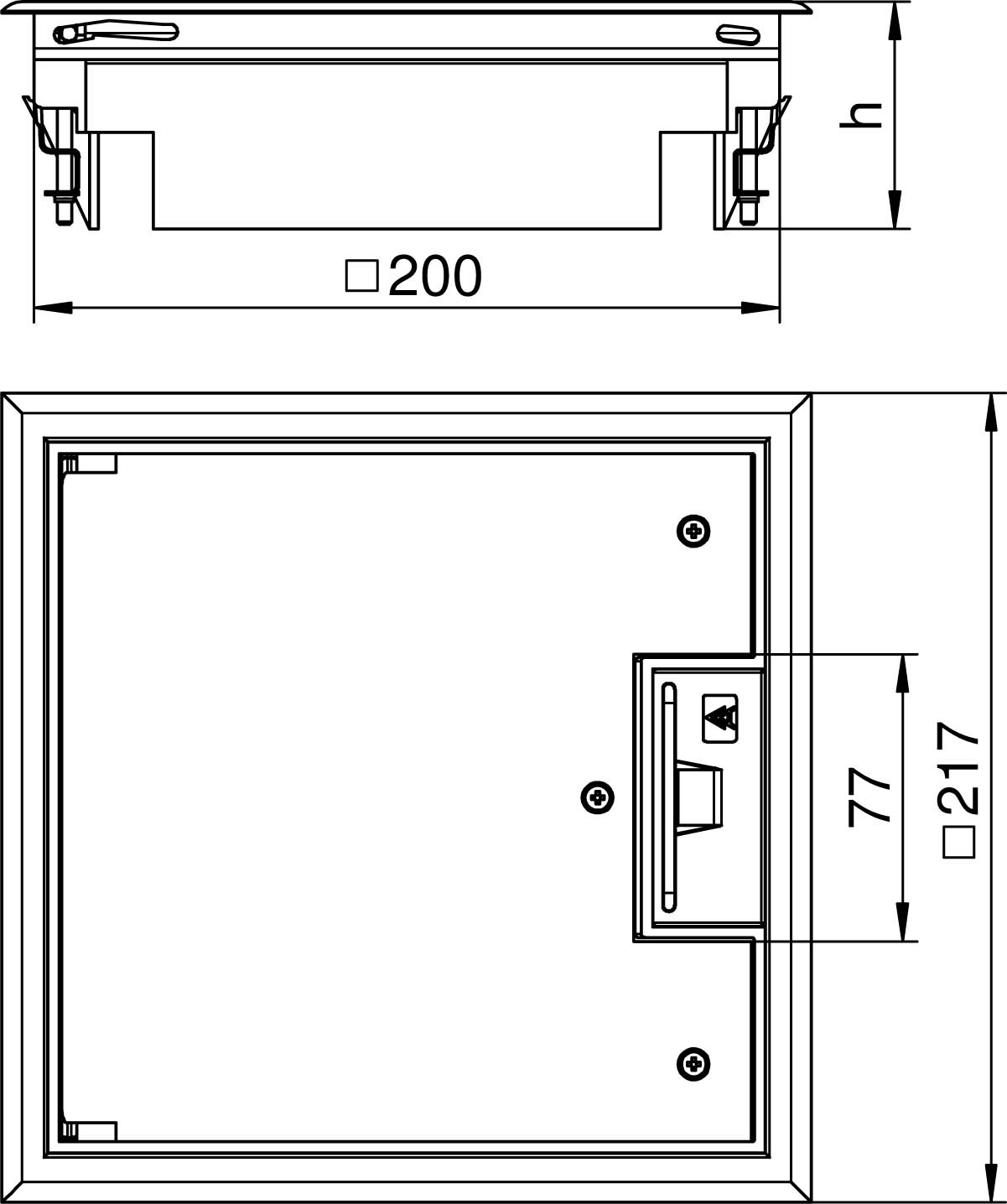 OBO Bettermann Vertr Geräteeinsatz f. Kanalmontage GES4 U 9011 - 7405200