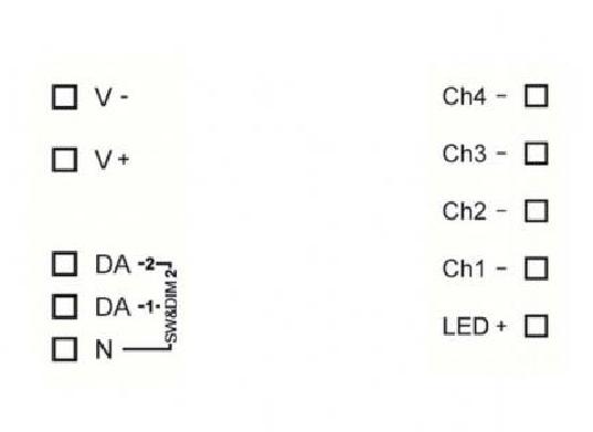 Lunatone Light Management LED-Dimmer DALI 4Ch LED Dimmer CV 16A