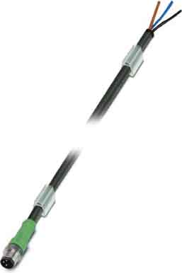 Phoenix Contact Sensor-Kabel, Stecker M8 gerade,3p.,3m SAC-3P-M 8MS/3,0-PUR