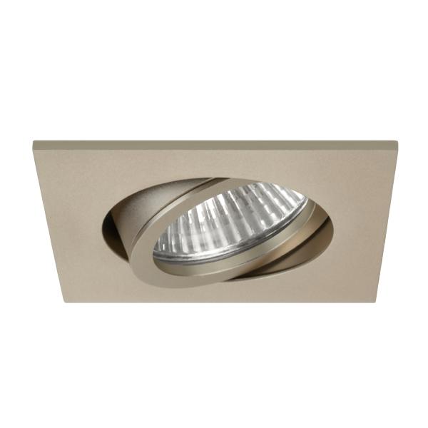 Brumberg recessed LED spotlight, champagne matt, square - 12376634