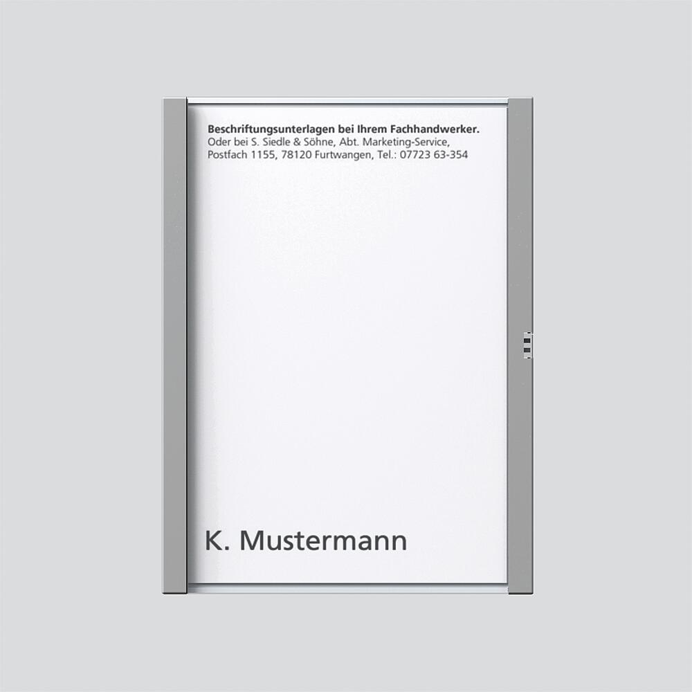 Siedle&Söhne Namensschild titan-met kpl f.TM 611-1 TM 200029036-00