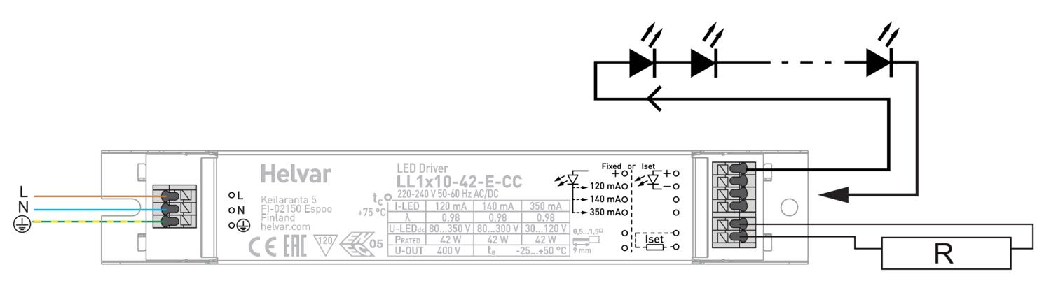 Helvar LED-Treiber LL1x10-42-E-CC - 5527