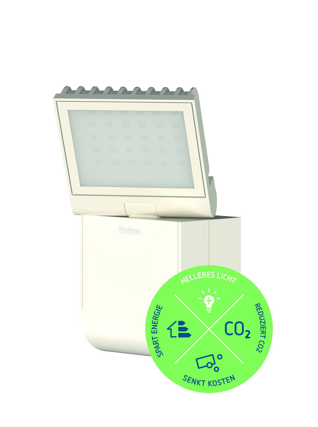 Theben LED-Strahler 8 Watt, ws theLeda S8-100L WH günstig online kaufen