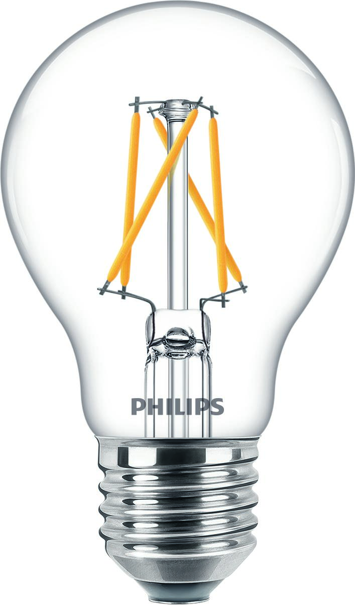 Philips LED Filament Lampe ersetzt 60W E27 Birne - A60 7,5W 806lm 2200-2700 günstig online kaufen