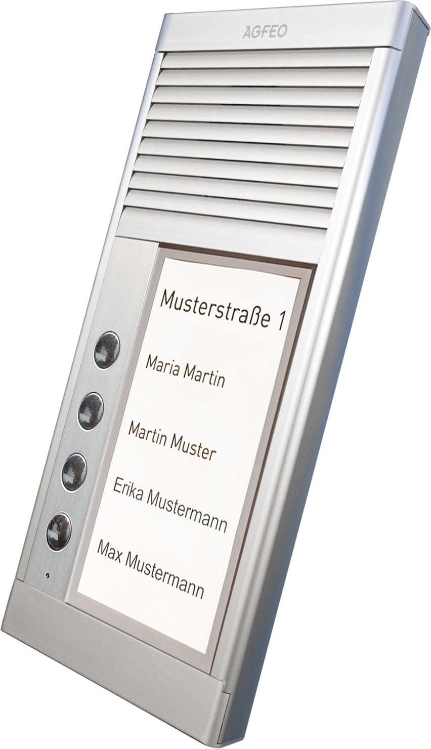 Agfeo Türsprechstelle 4Klingel alu IP33 DoorSpeak 4