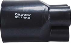 Cellpack Schrumpf-Aufteilkappe f.4x35-95qmm SEH4/47-23/schwarz - 166973