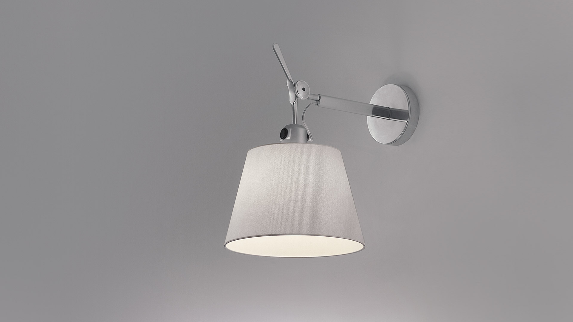 Artemide LED wall luminaire design decorative TOLOMEO PARETE STRUTT. X DIFF.180 – no lamp and lampshade included – 1183010A