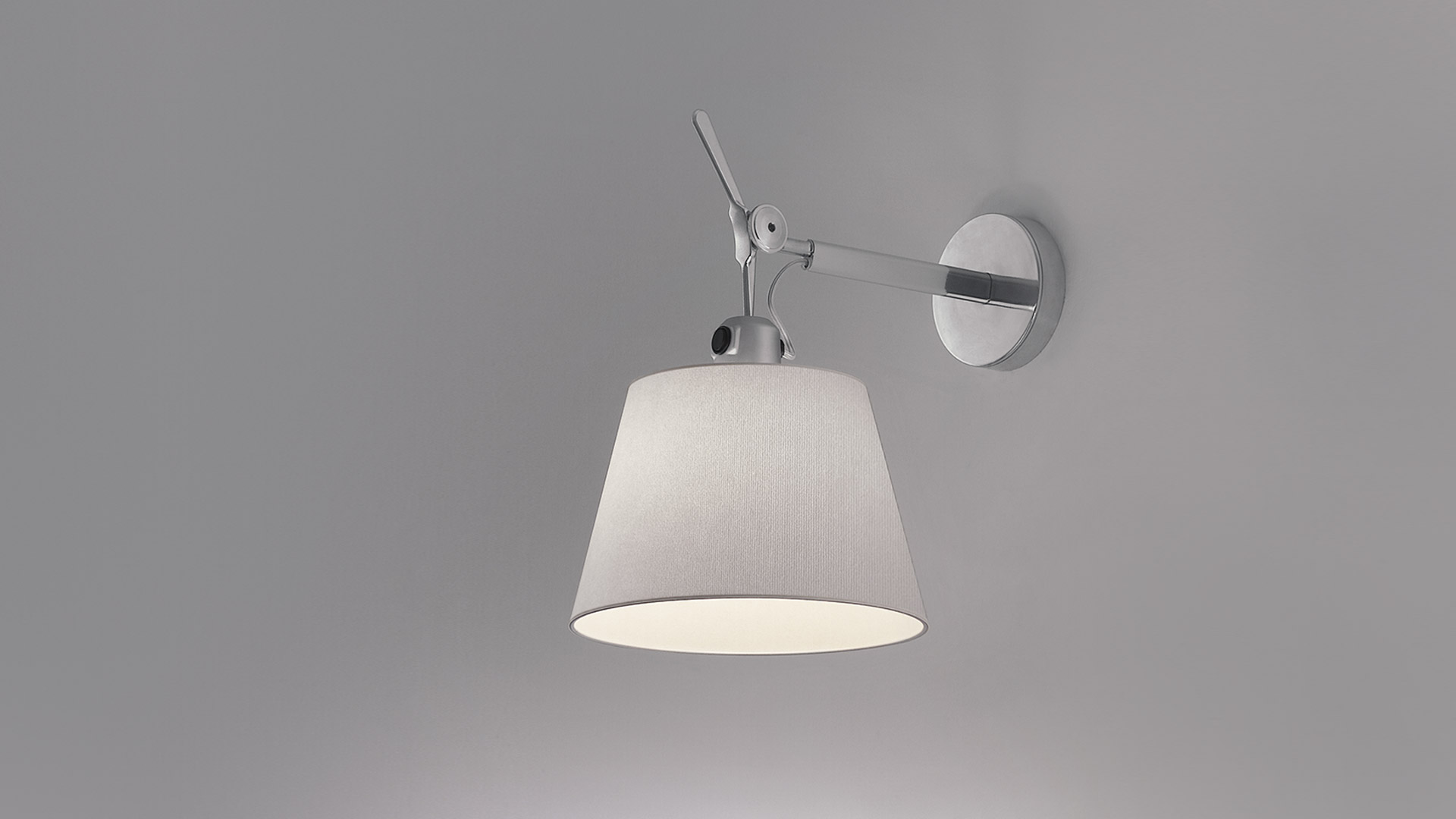 Artemide LED-Wandleuchte Designleuchte Dekolampe TOLOMEO PARETE STRUTT. X DIFF.180 – ohne Leuchtmittel und Lampenschirm – 1183010A