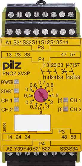 Pilz Not-Aus-Schaltgerät 3/24VDC 3n/o 2n/o t PNOZ XV3P #777512