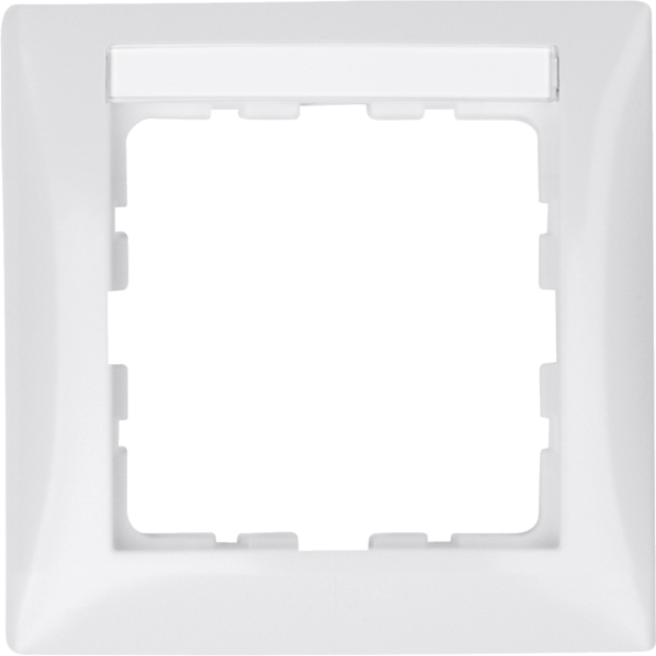 Berker Rahmen 1f. pws/gl m.Beschriftungsfeld 10118919 günstig online kaufen