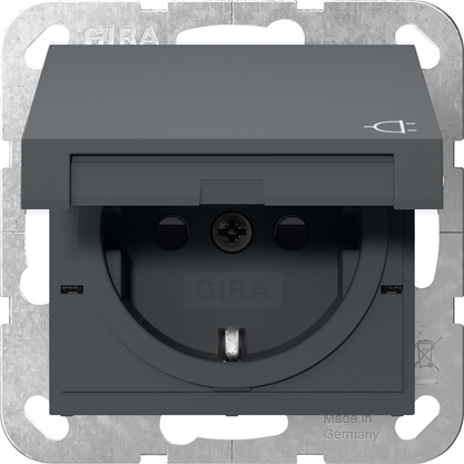 Gira Steckdose KD 55 Anthrazit 475428 günstig online kaufen