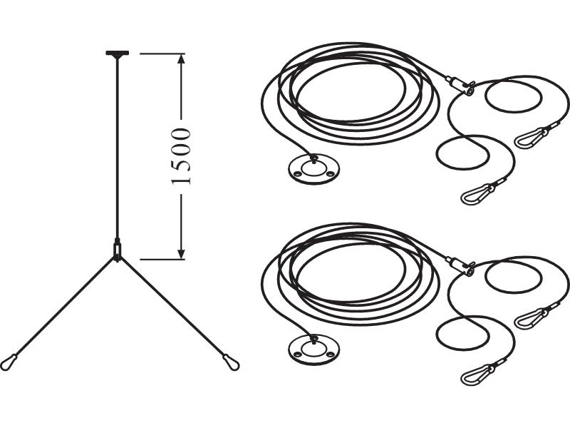 Ledvance LED panel luminaire SUSPENSION KIT Suspension Kit