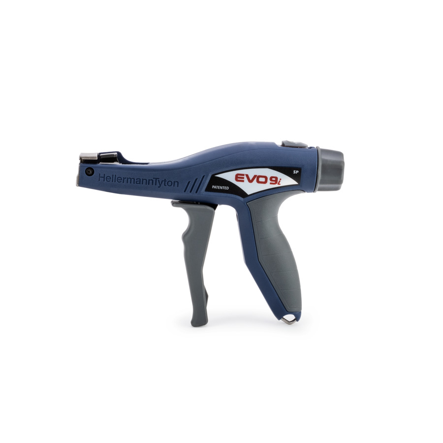 HellermannTyton Kabelbinderabbindewerkzeug bis 13,5 mm EVO9iSP-MET/PL-BU