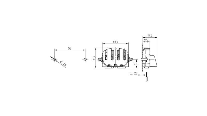 BJB Lampholder 2G11 for CFL/TC-L 26.746.1005.84