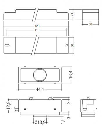 Tridonic Lichtsteuerungssystem basicDIM ILD 5DPI 14f