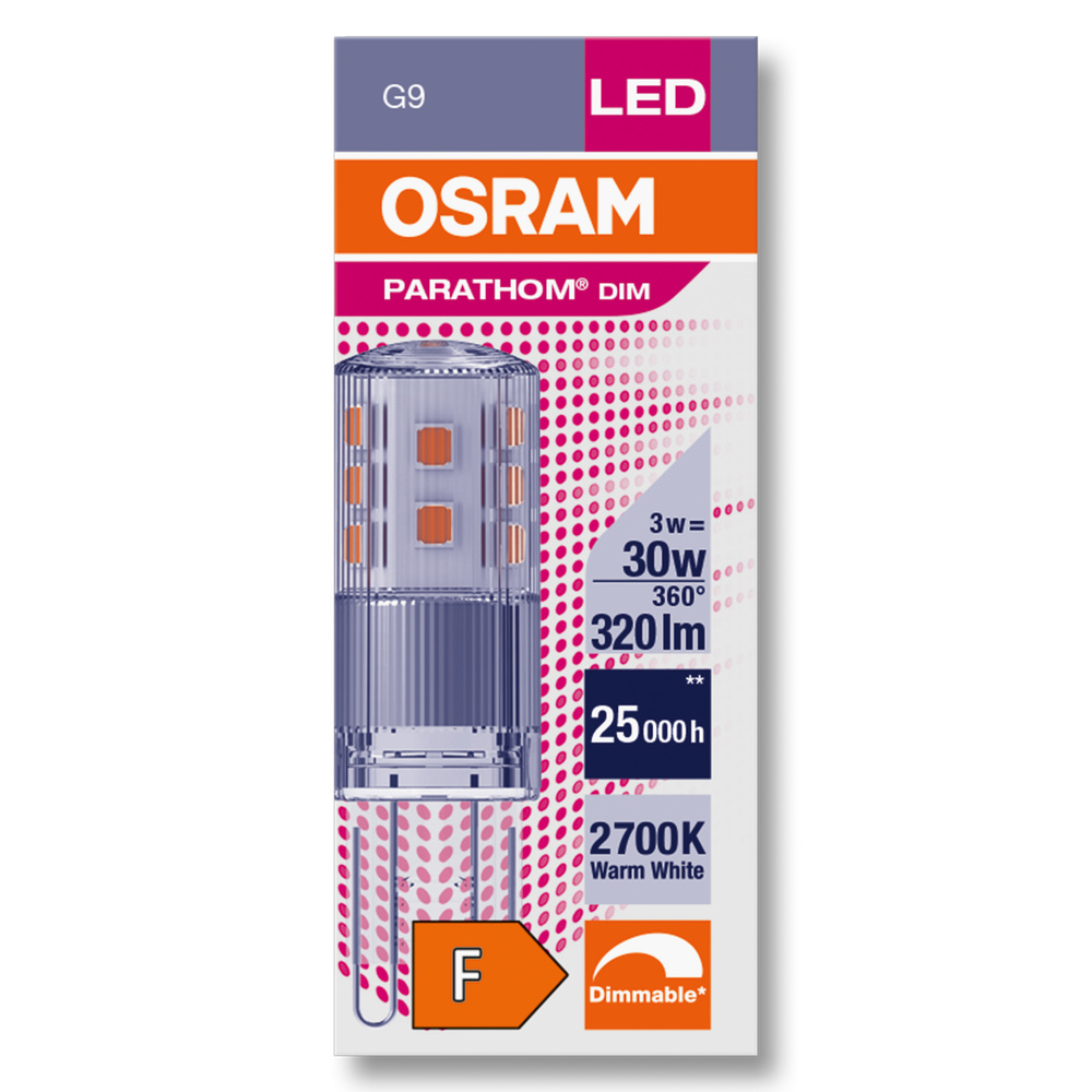 Adventurer mere Changes from Ledvance LED-Leuchtmittel PARATHOM DIM LED PIN G9 30 3 W/2700 K G9