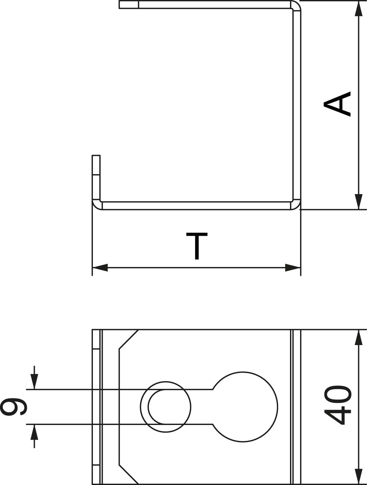 OBO Bettermann Vertr Installationsbügel 70x110mm BSKM-BD 0711