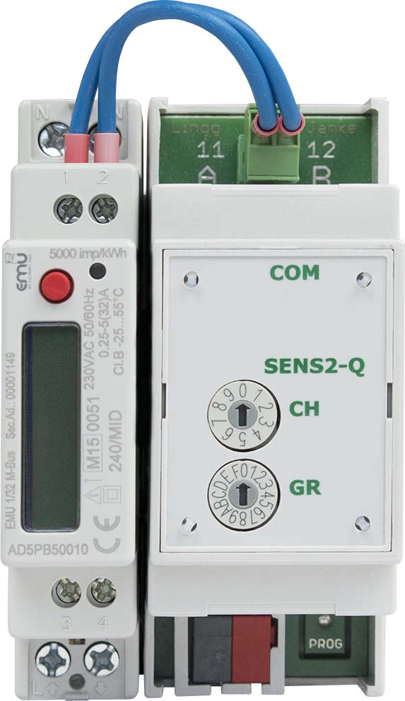 Lingg&Janke Energiezähler 1-ph. 5/32A 3TE EZ-EMU-1PH-D-REG-FW - 87763 / 87763SEC