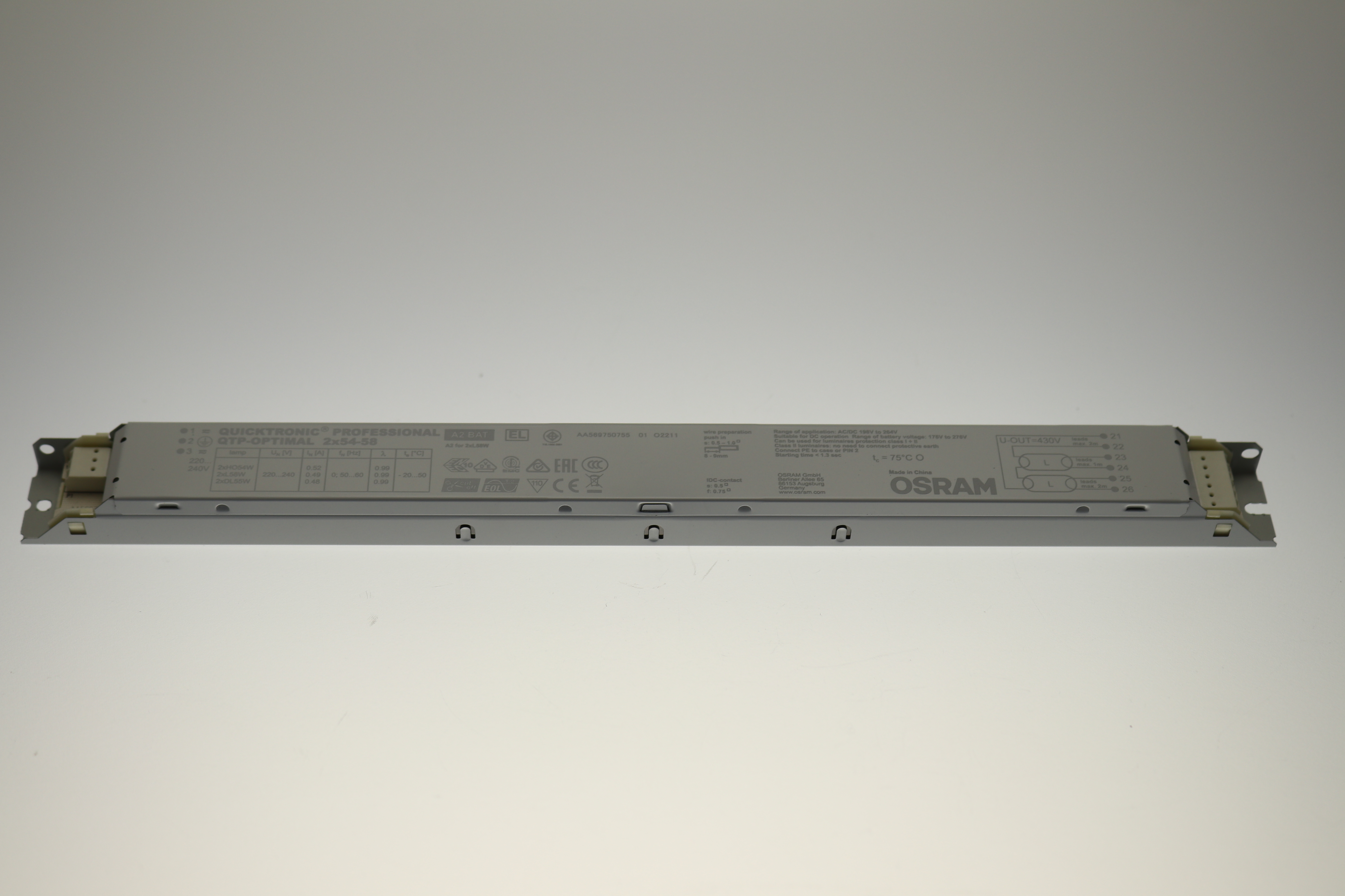 Osram FL-EVG QTP-OPTIMAL 2X54-58