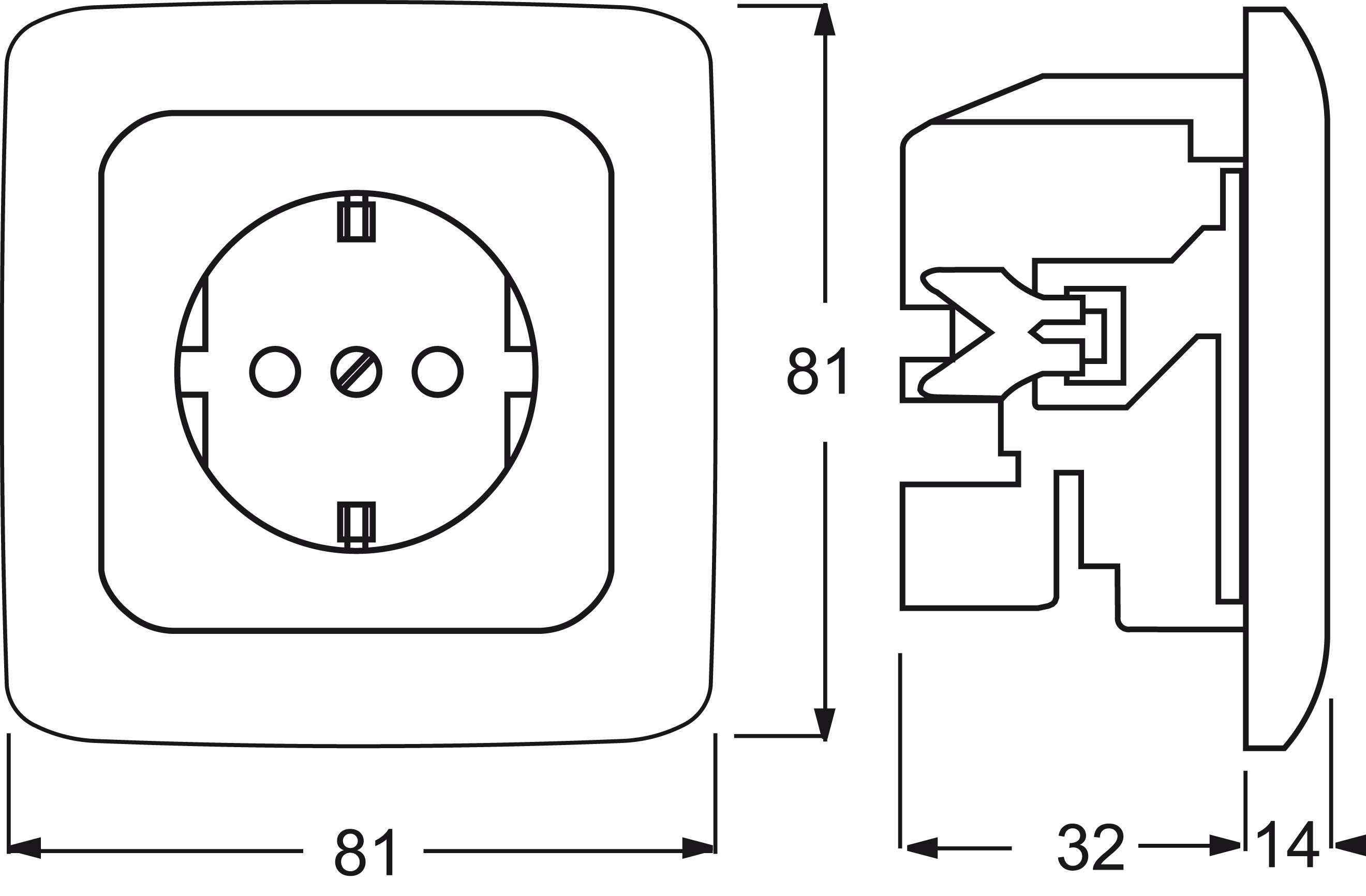 Busch-Jaeger Steckdose UP aws 20 EUJKS-214