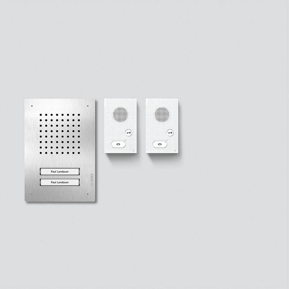 Siedle&Söhne Audio-Set Siedle Classic Edelstahl/Weiß SET CLAB 850-2 E/W