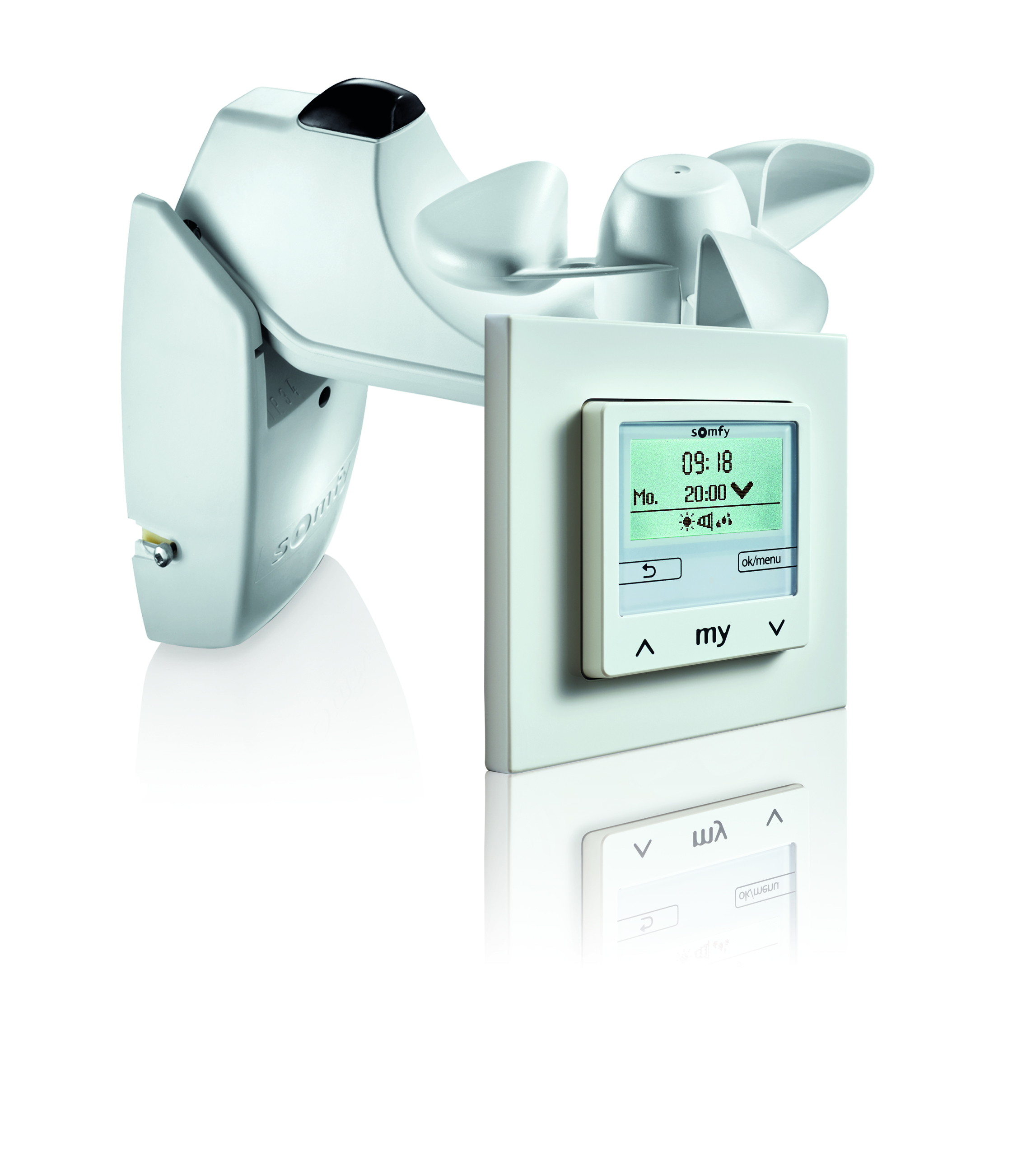 Somfy Soliris Smoove Kit Uno PWh +W/S-Sensor m.Rahmen 1818318