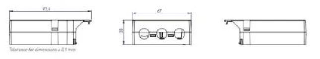 Helvar ECG accessories LC-SRA Click-on Strain relief for LED driver