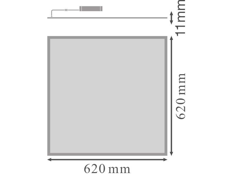 Ledvance LED-Lichtpanel BIOLUX HCL PANEL ZIGBEE 625 ZB 43W 2700-6500K - 4058075364561