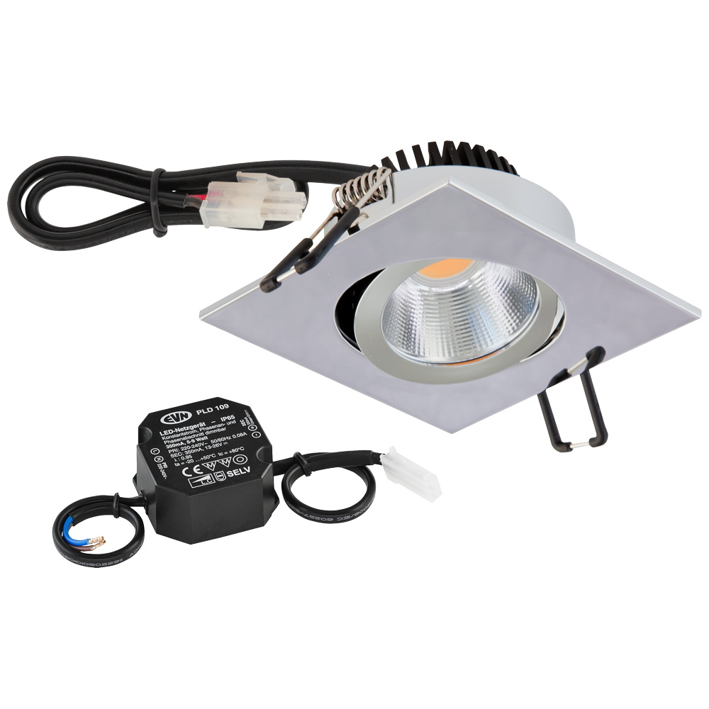 EVN Lichttechnik LED-Deckeneinbauleuchte 4000K 230V IP20 PC24N91140 eds günstig online kaufen