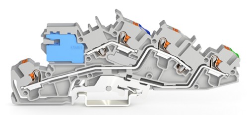 WAGO GmbH & Co. KG Installationsetagenklemme 4 mm² mit Drücker 2205-7641 - 2205-7641