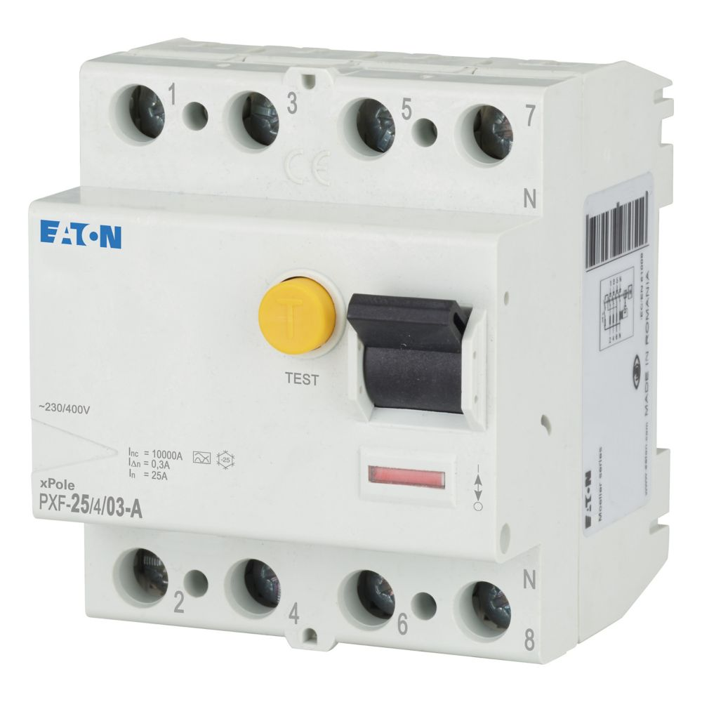 Eaton FI-Schutzschalter 25A 4p, 300mA PXF-25/4/03-A