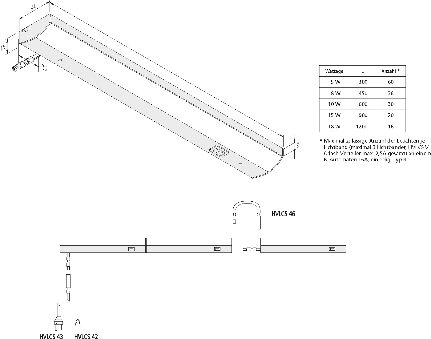 Hera LED-ModuLite F 600mm ww 20202580212