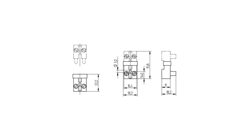 BJB 2-pole connectors 48.281.8200.80