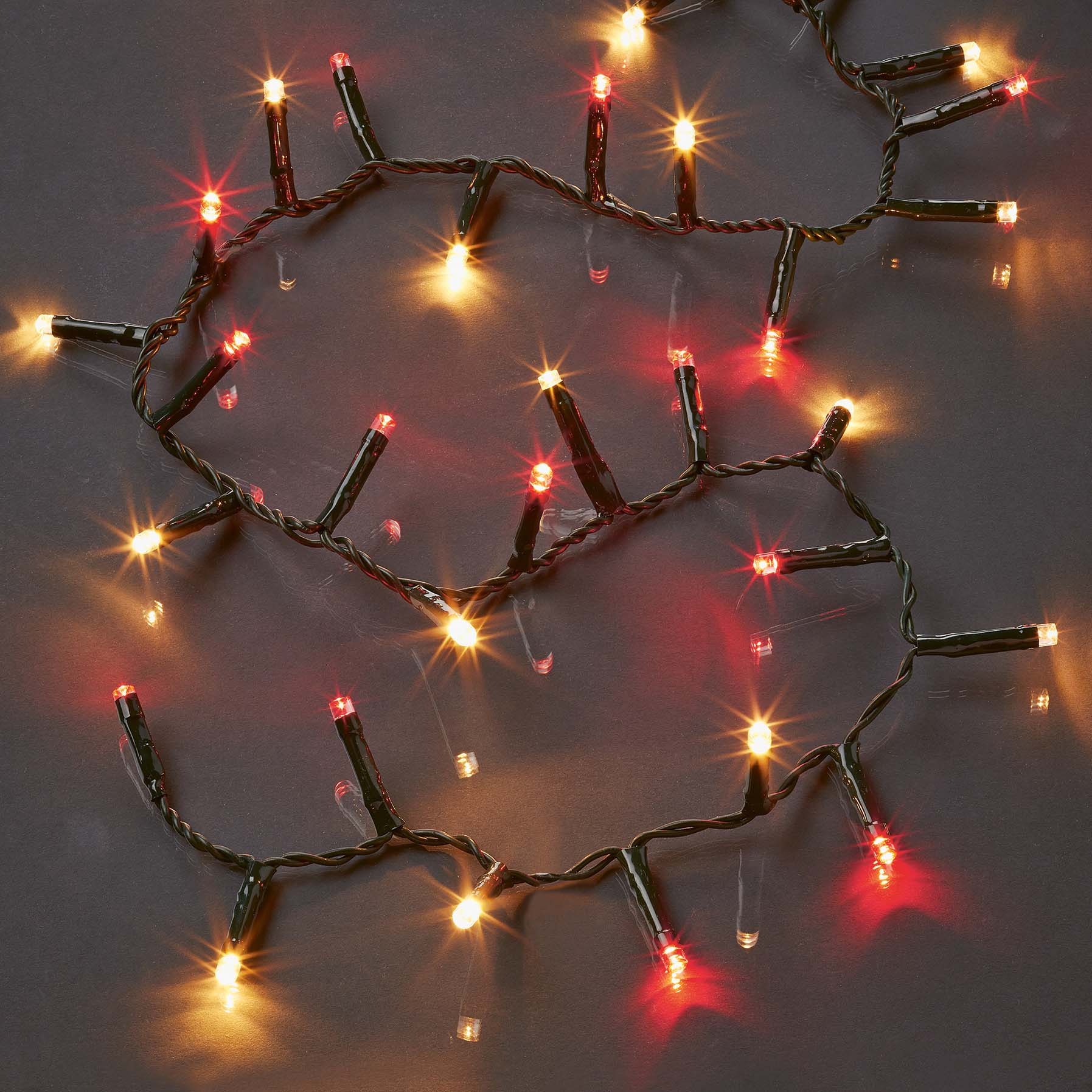 Hellum LED-Lichterkette weiÃŸ/rot 577518