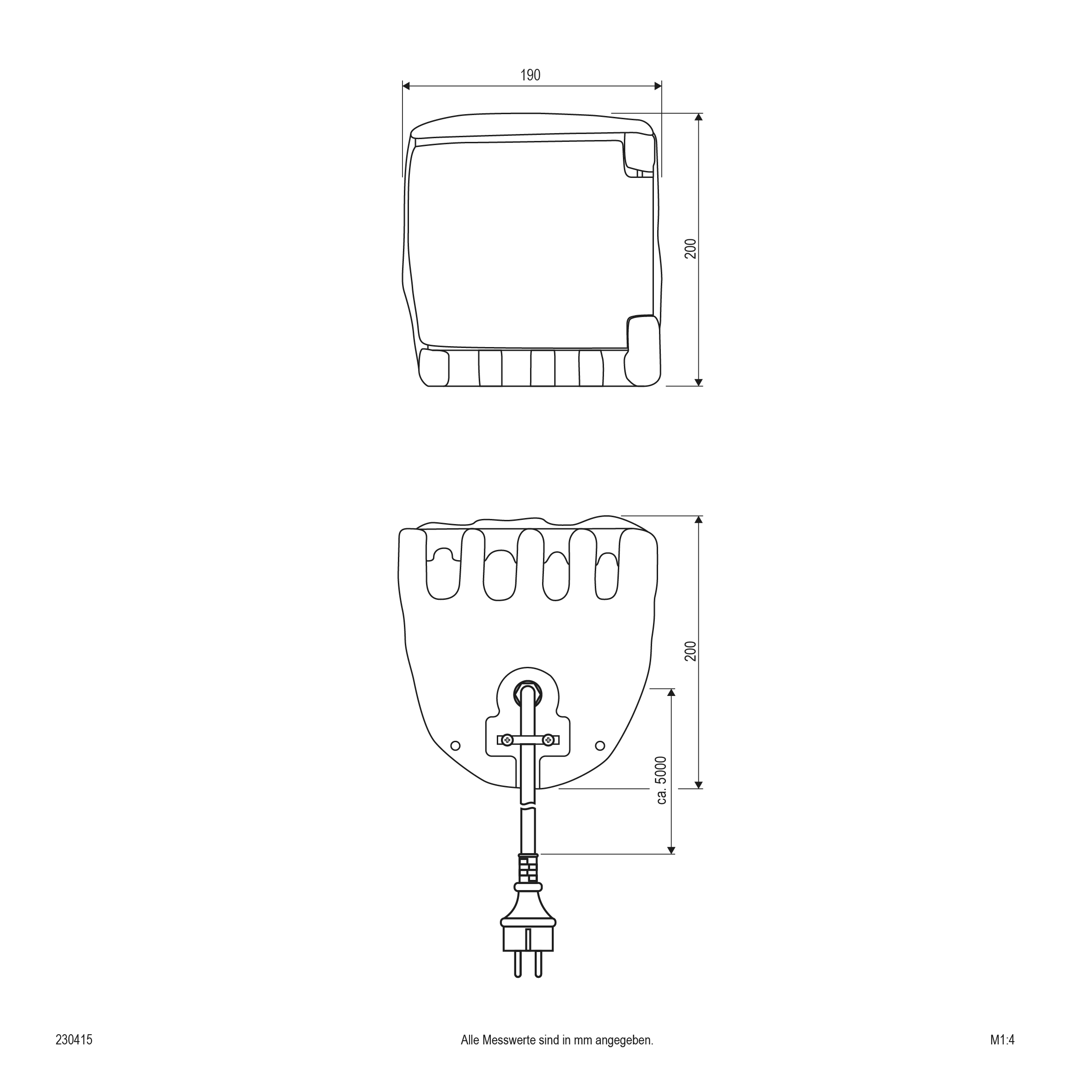 EVN Lichttechnik Energieverteiler 4-fach IP44-230V-3680W/16A 230415