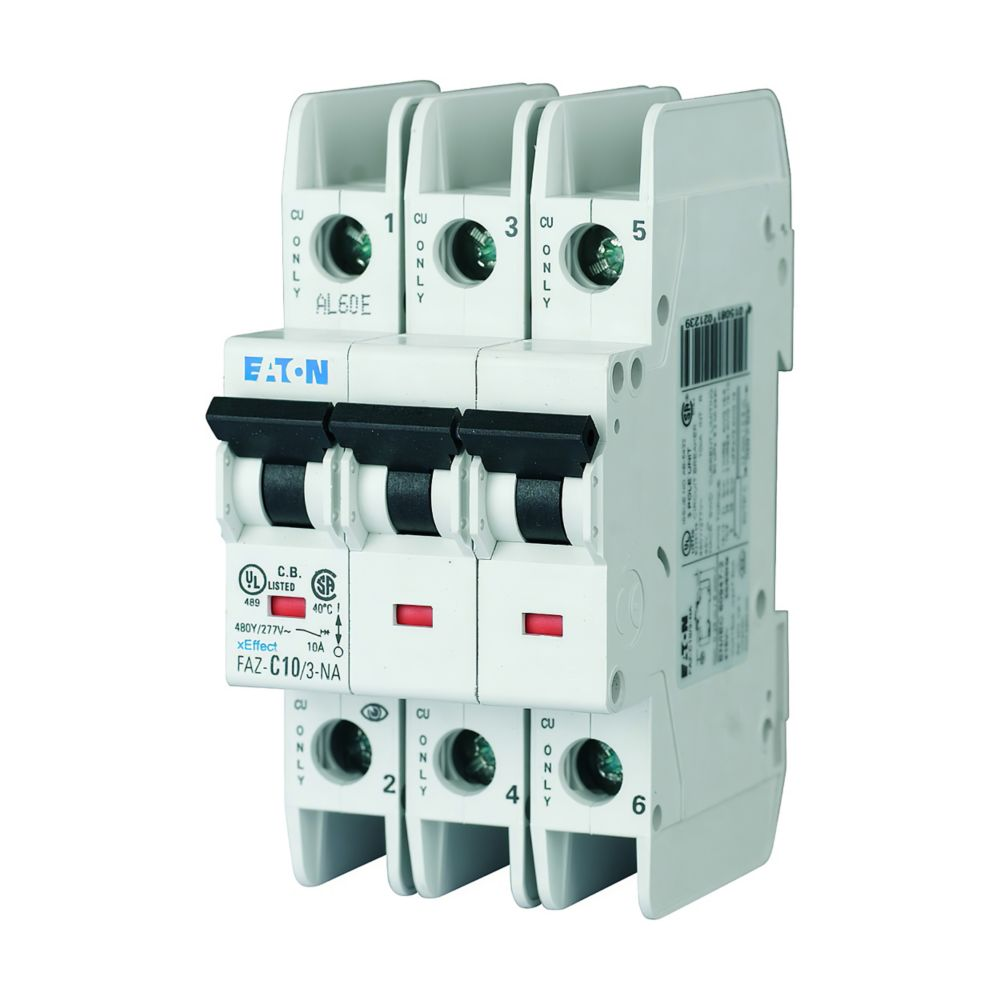 Eaton LS-Schalter 10A, 3p, C-Char FAZ-C10/3-NA