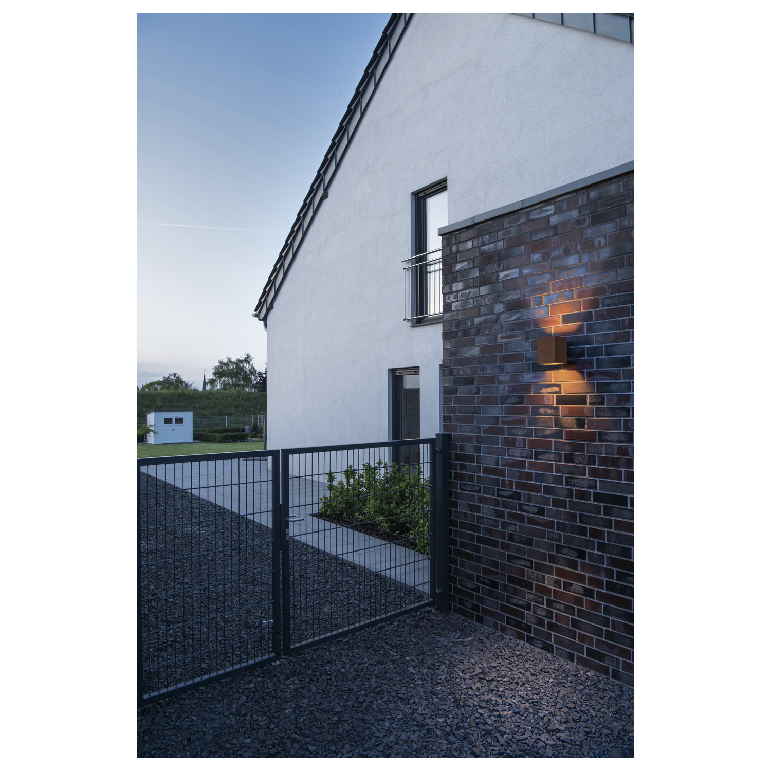 SLV RUSTY© UP/DOWN, Outdoor LED Wandaufbauleuchte eckig rost CCT switch 3000/4000K - 1004650