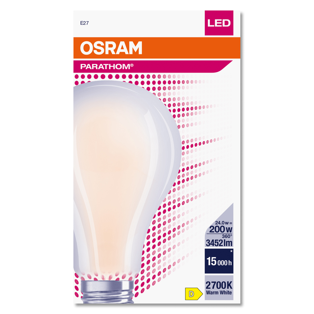 Ledvance LED-Leuchtmittel PARATHOM CLASSIC A 200  24 W/2700 K E27 