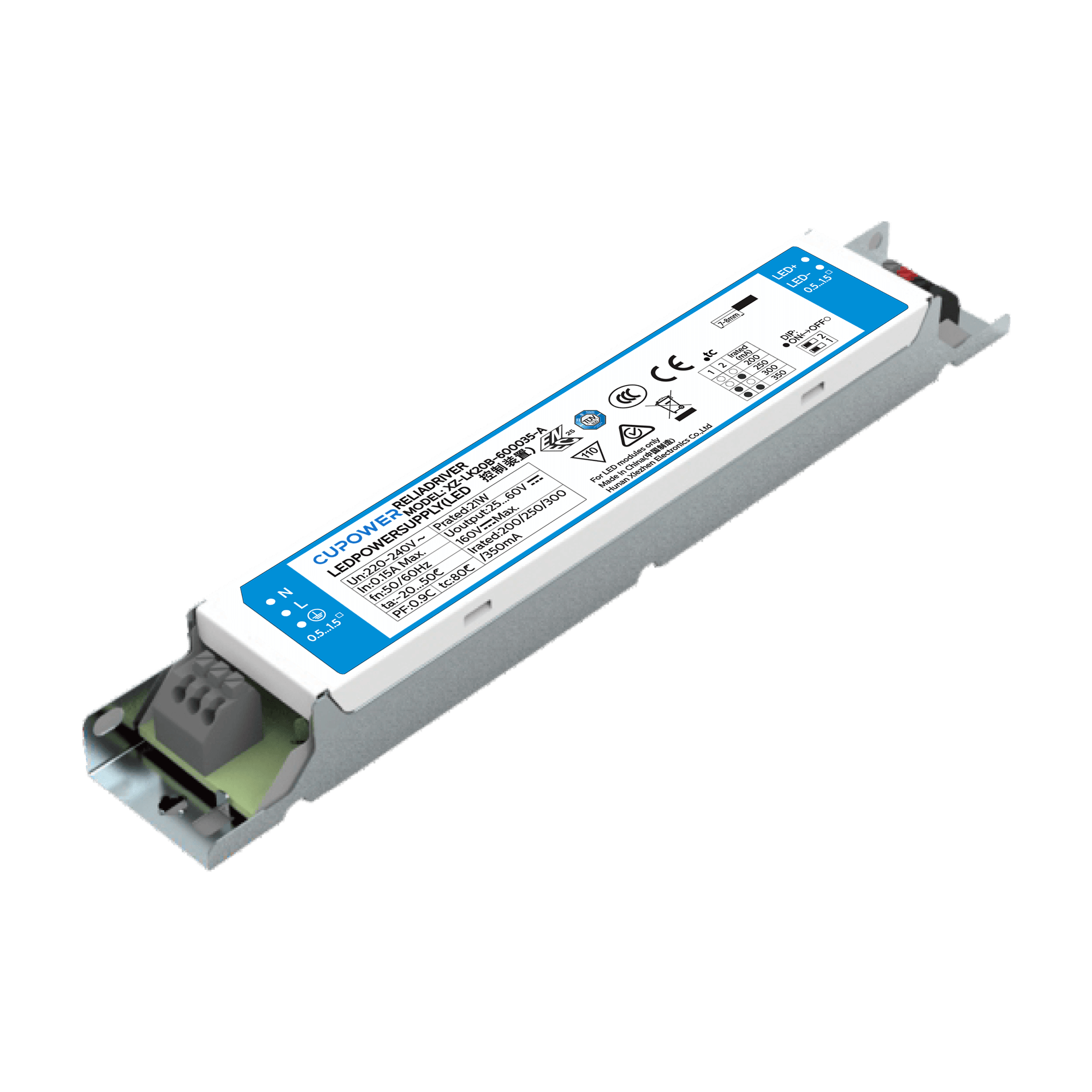 Cupower LED-Treiber XZ-LK20B-600XXX-A - 160402 Cupower LED-Treiber XZ-LK20B-600XXX-A - 160402