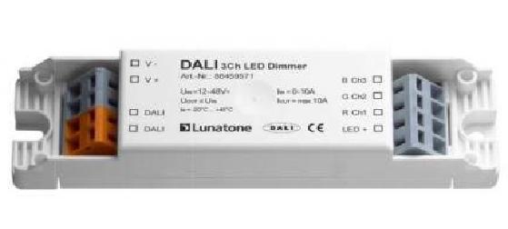 Lunatone LED-Dimmer DALI 3Ch LED Dimmer CV 10A