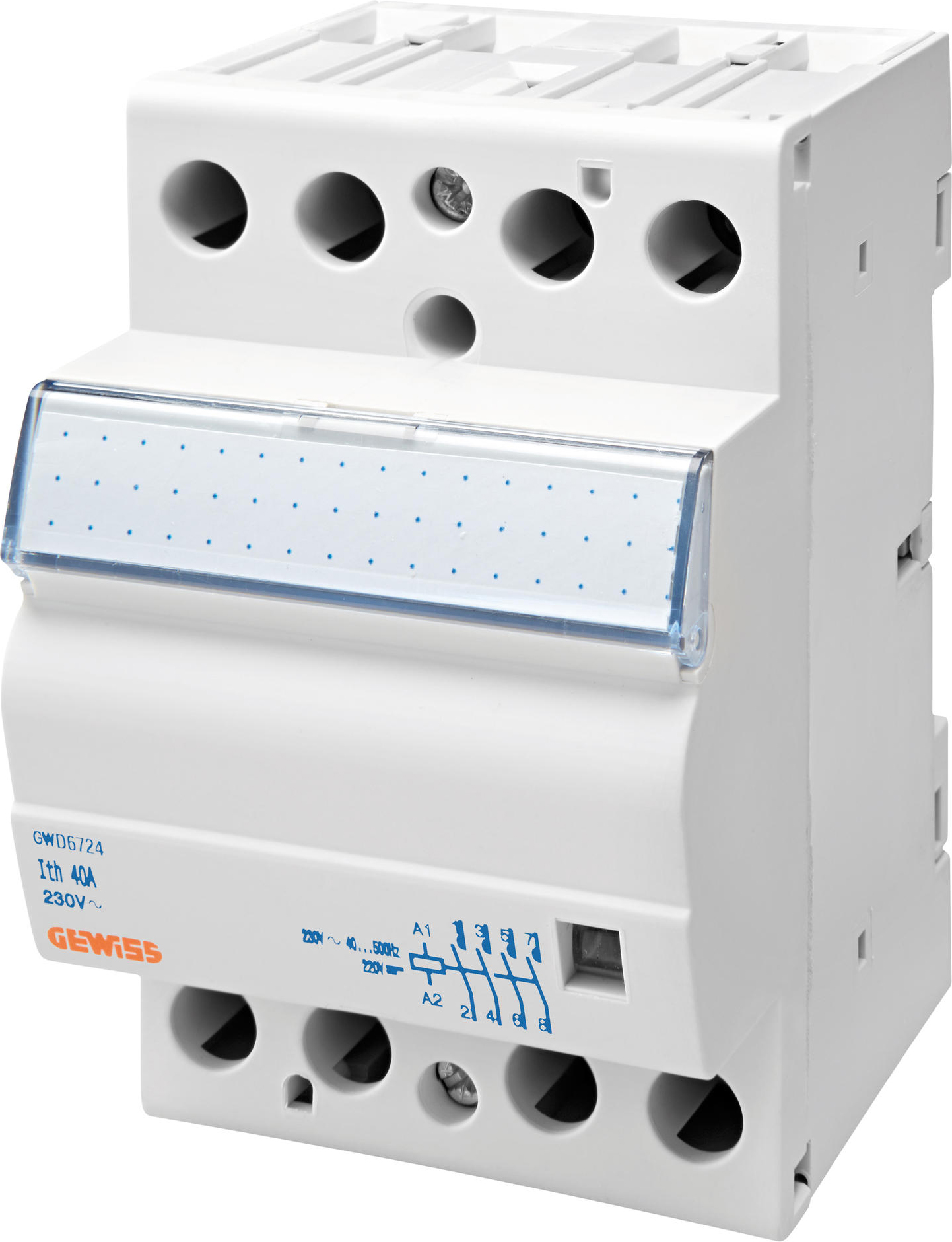 Gewiss Schütz 4S, 40A, 230V, 3TE GWD6724