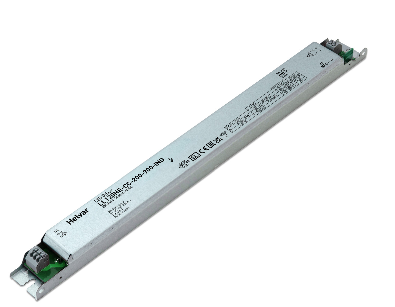 Helvar LED-Treiber LL120HE-CC-200-900 IND - 5792006