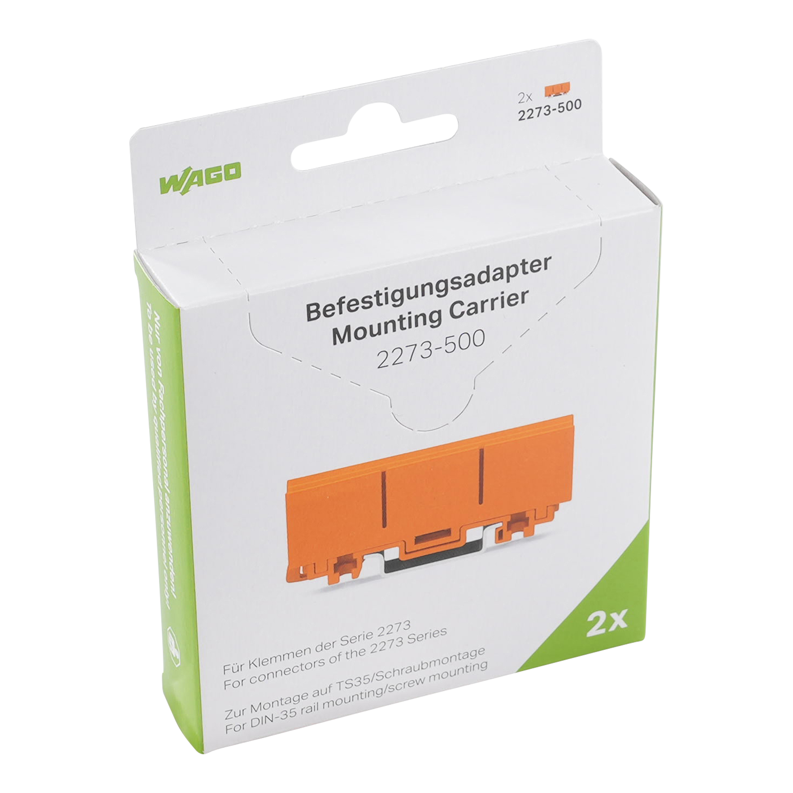 WAGO GmbH & Co. KG Befestigungsadapter Serie 2273 orange 2273-500/995-002