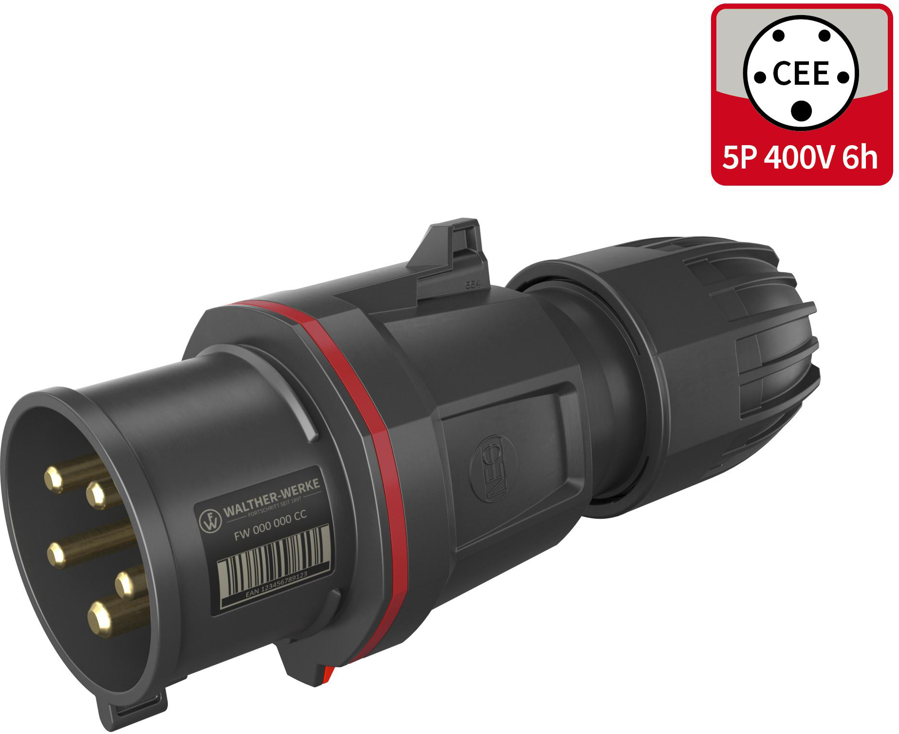 Walther Werke CEE NEO Stecker Classic 32A 5P 6h FW231506PH