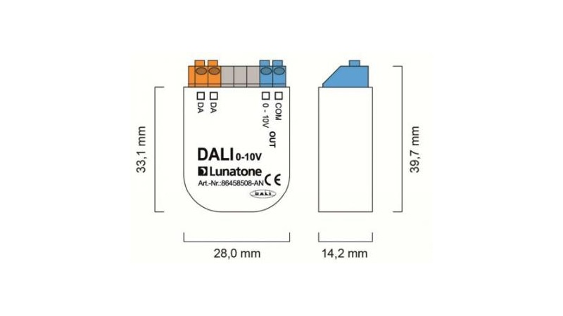 Lunatone Light Management DALI to 0-10V Interface