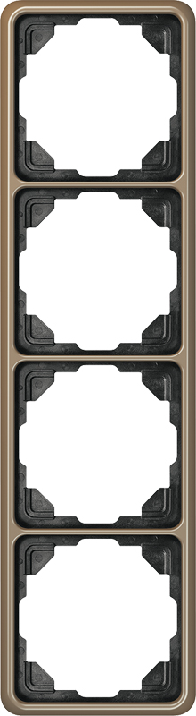 Jung Rahmen 4-fach gold brz waage/senkrecht CD 584 GB günstig online kaufen