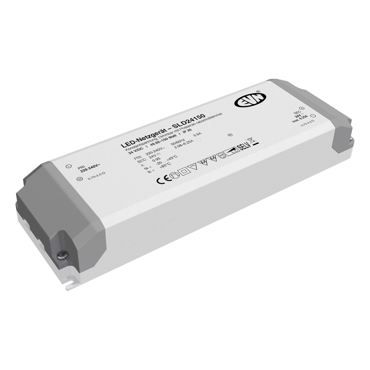 EVN Lichttechnik LED-Netzgerät 24V/DC dim. SLD24150