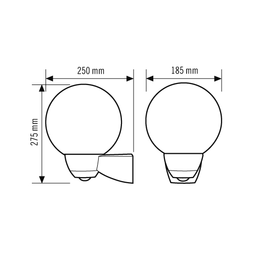 ESYLUX Automatic-Leuchte m. 130Gr BWM AL MONZA WL TR MD WH - EL10026102