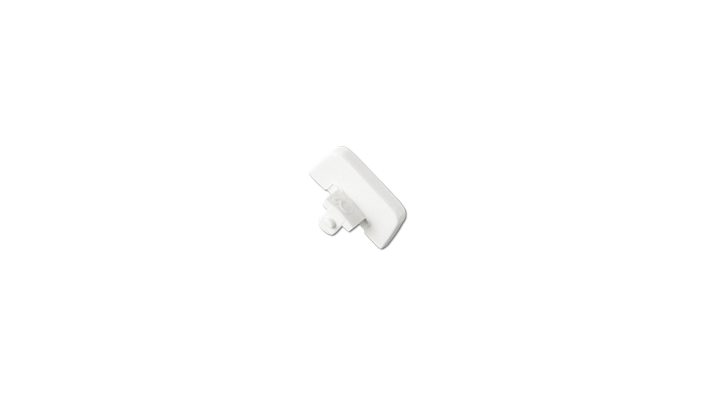 BJB White ribbed rocker 15,5 mm wide for switches 43.409