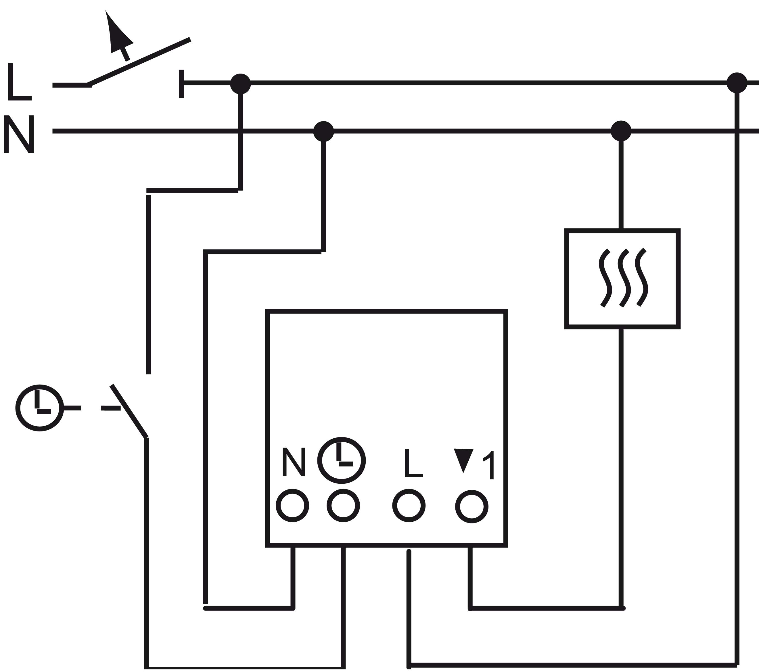 Busch-Jaeger Raumtemp.regler-Einsatz Öffn.Schalter NA 24V 1096 U - 2CKA001032A0485